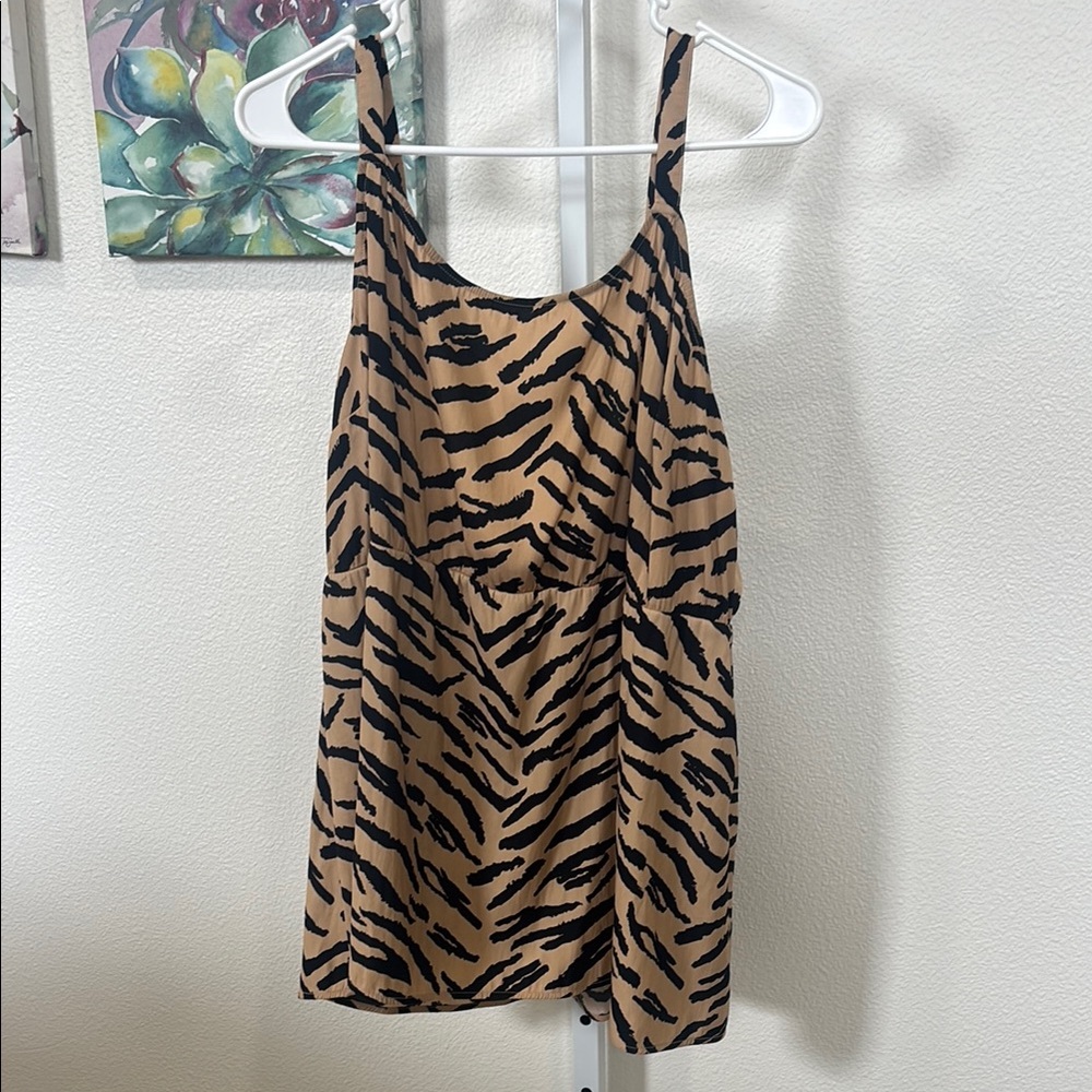 Maurice’s Stylish Tan and Black Women's Top